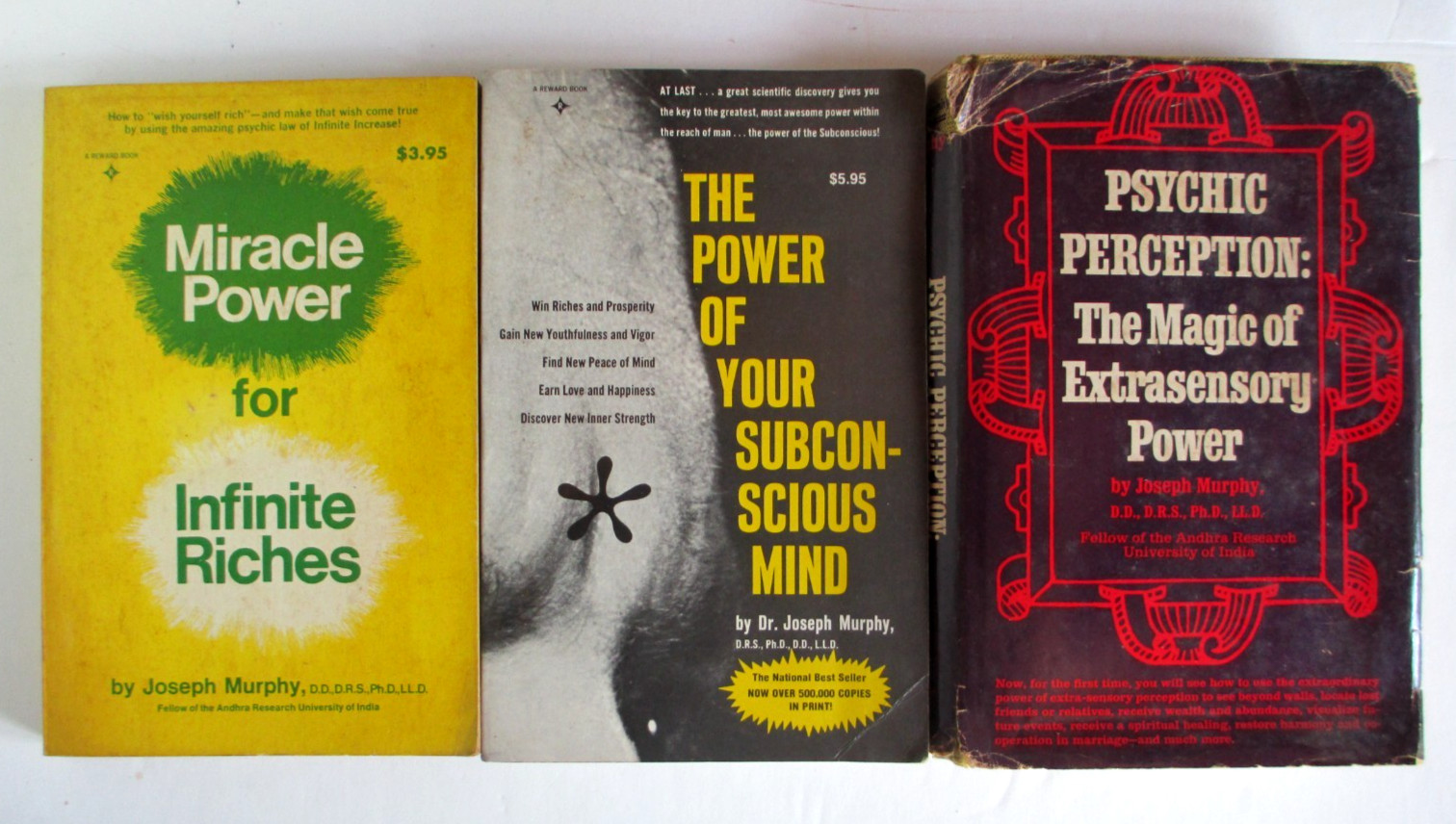 Joseph Murphy Lot Psychic Perception Infinite Riches Power of Subconscious Mind