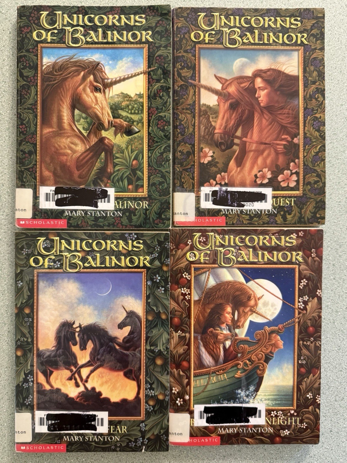 Unicorns of Balinor Books 1-4 by Mary Stanton – Former Library Books, Paperback