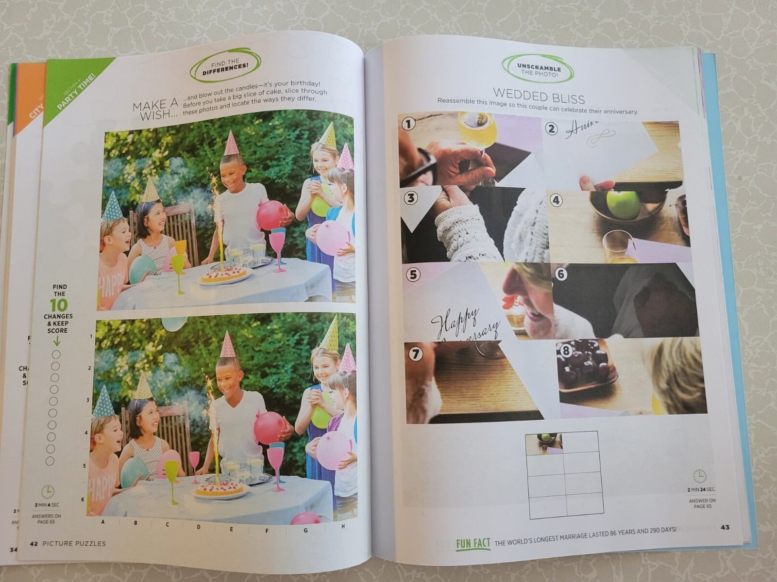 Brain Fun Picture Puzzles: Bundle of 2 – 63 Pages & 5 Categories of Fun In Each