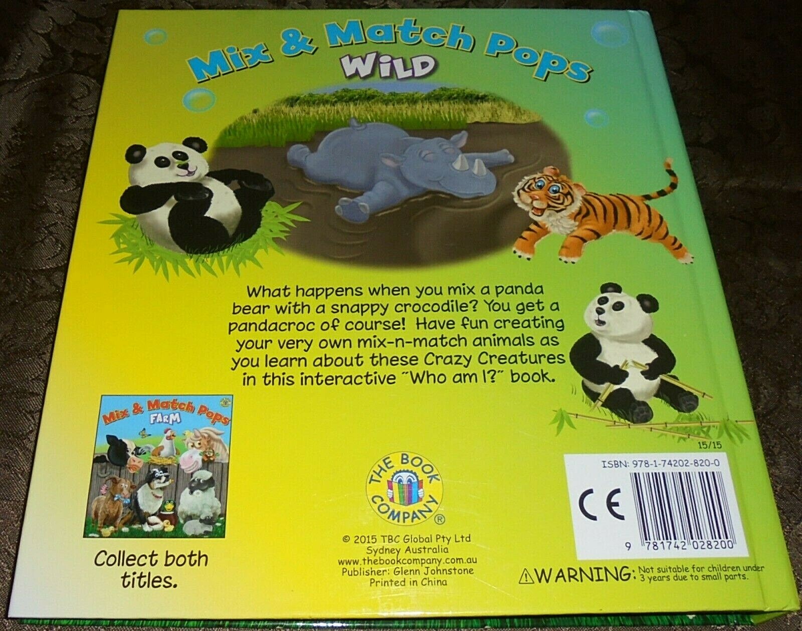MIX & MATCH POPS WILD BOOK (POP UP BOOK) HARDCOVER THICK BOOK 23CM X 26CM