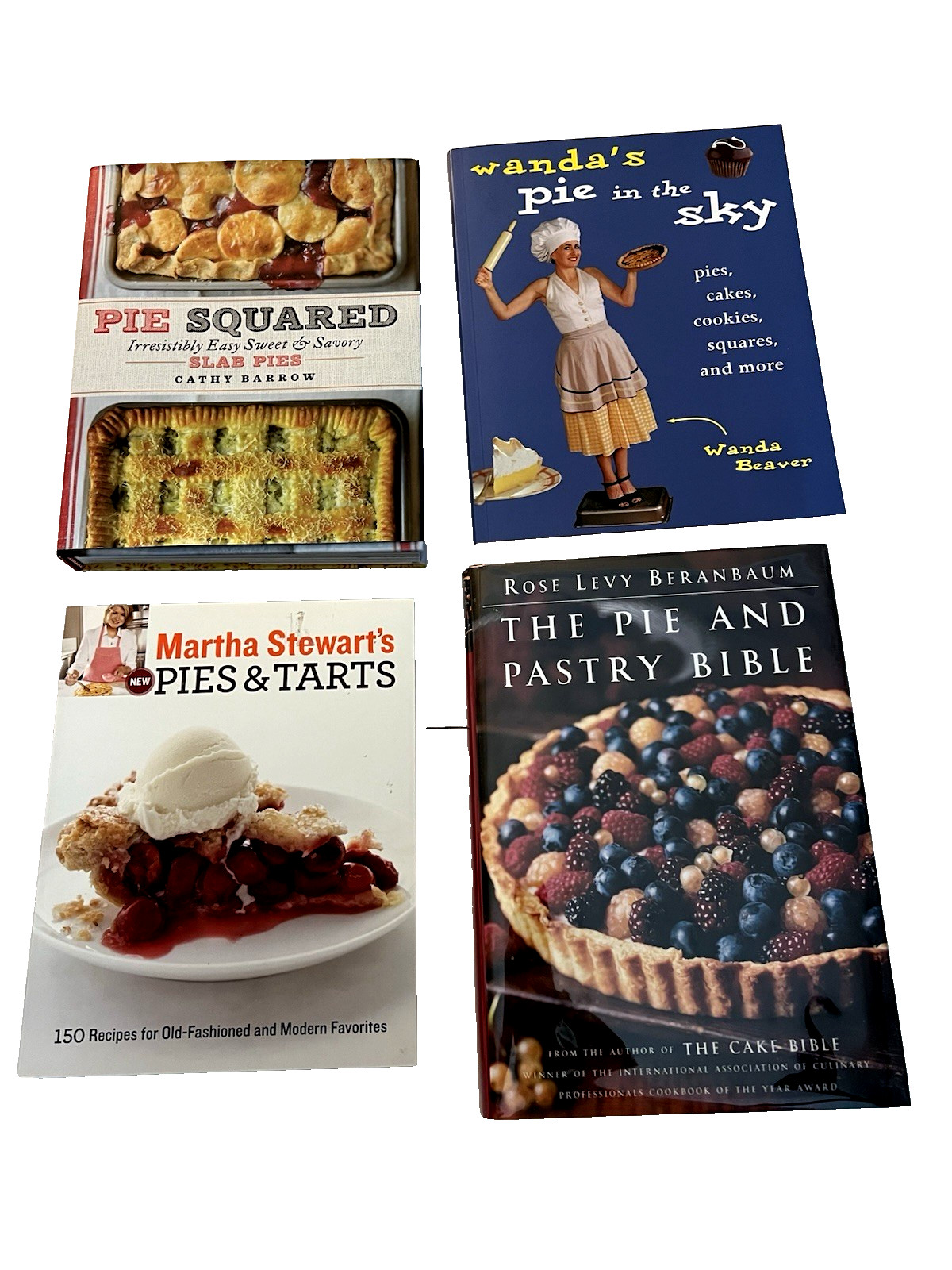 4 Pie/ Pastry Cookbooks Pies & Tarts Pie Squared Pie Pastry Bible Wanda Pie Sky