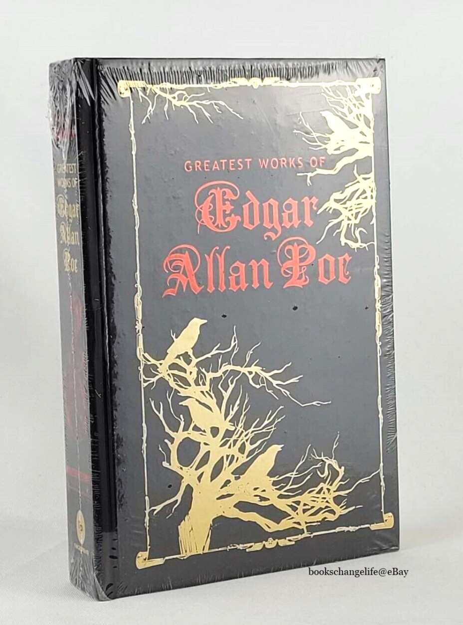 GREATEST WORKS OF EDGAR ALLAN POE Deluxe Hardbound Gilded Pages Brand New Sealed