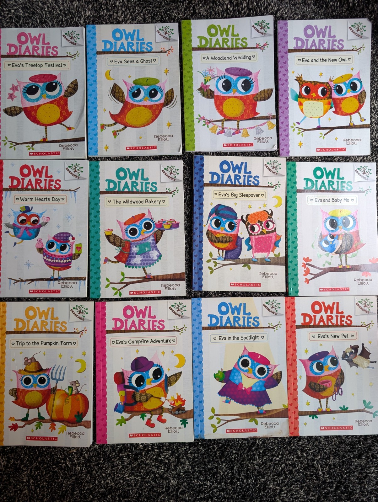 LOT 12 OWL DIARIES Books 1, 2, 3, 4, 5, 7, 9, 10, 11, 12, 13, 15, BRANCHES