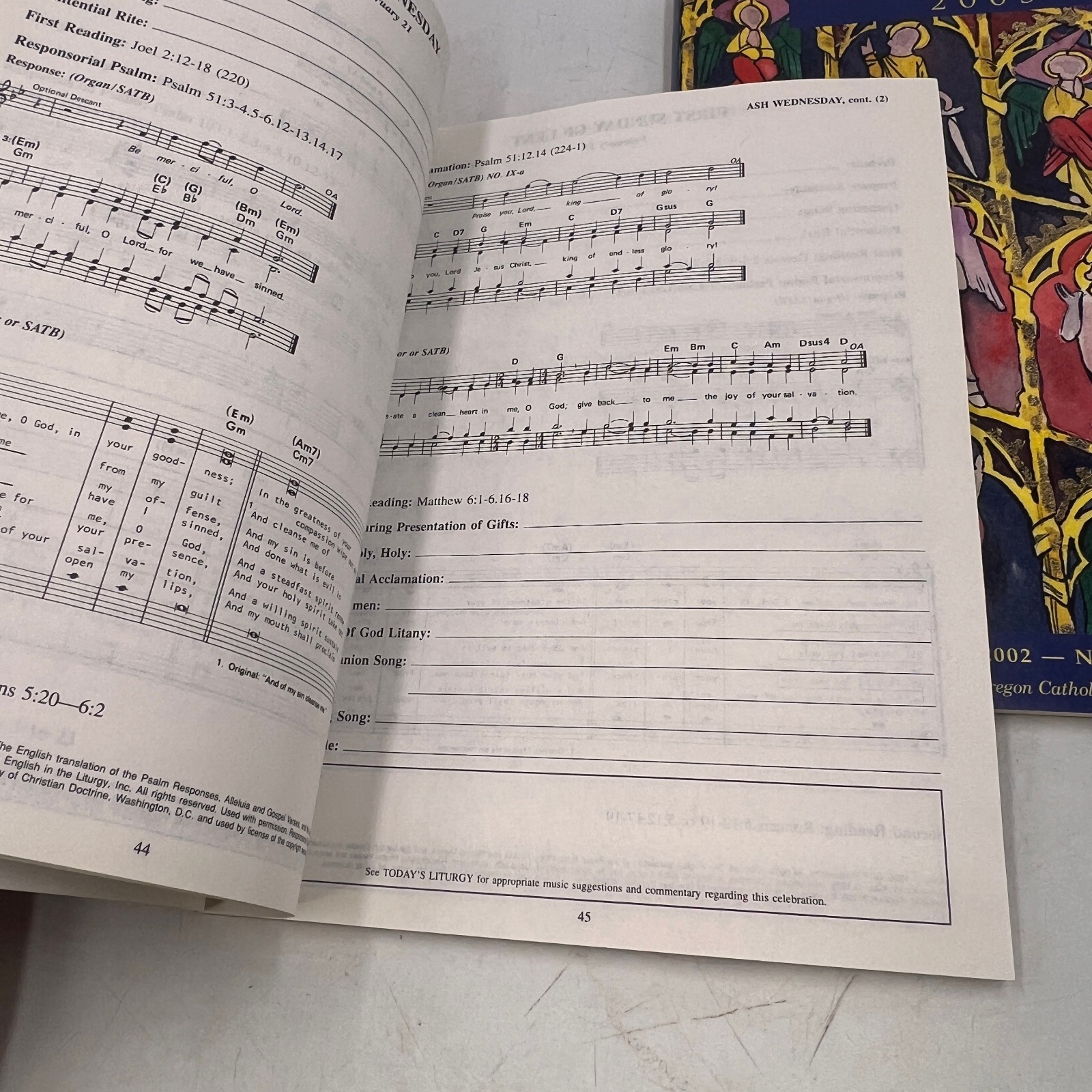 TWO VINTAGE OCP Respond & Acclaim 1996 2002 CATHOLIC LITURGY & HYMNS HYMNAL
