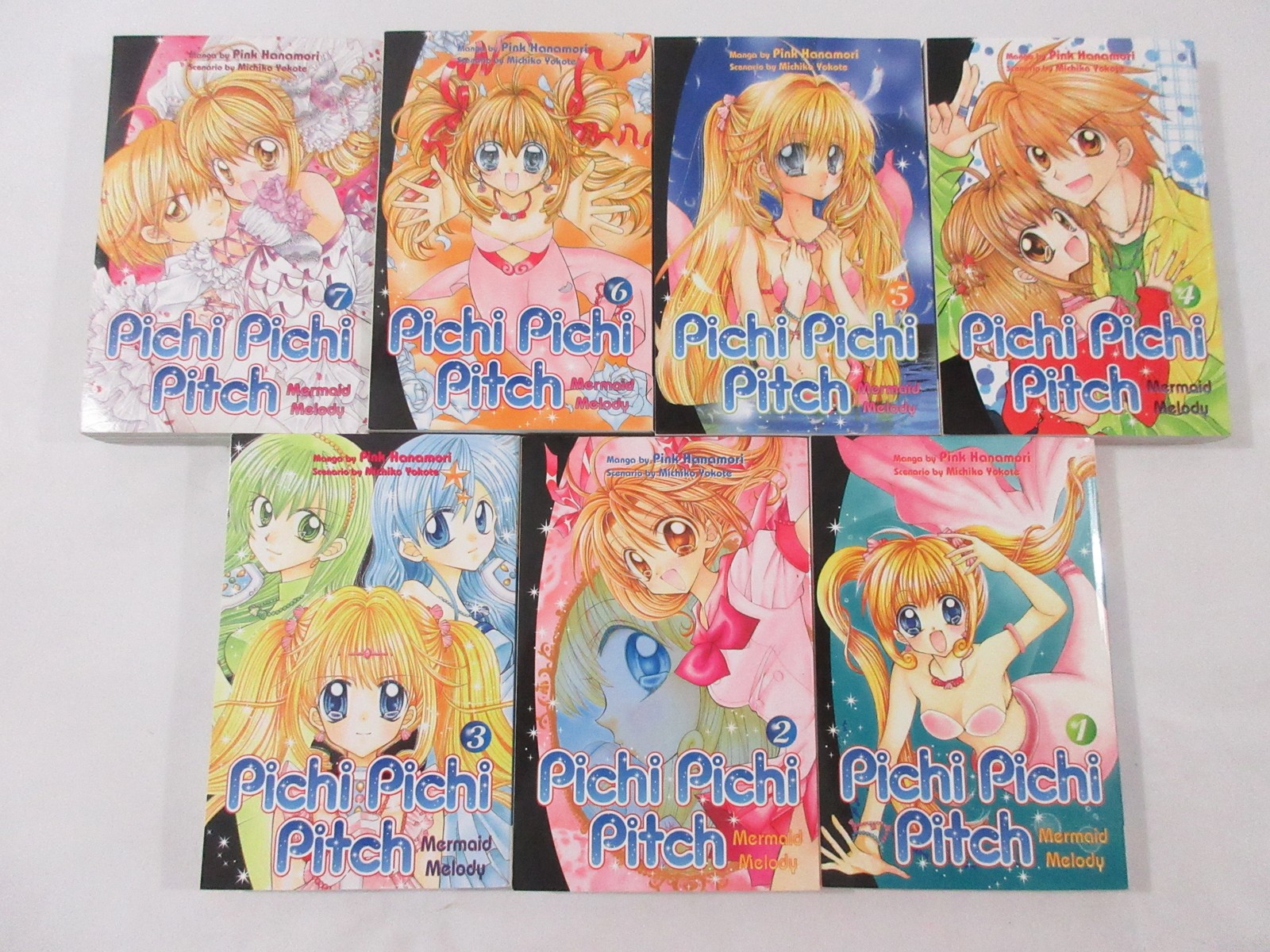 Pichi Pichi Pitch Mermaid Melody Manga Volumes 1-7 Set by Pink Hanamori DEL REY