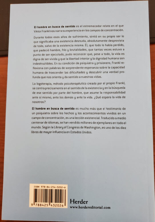 El Hombre En Busca de Sentido by Viktor Frankl 9788425432026 | Brand New