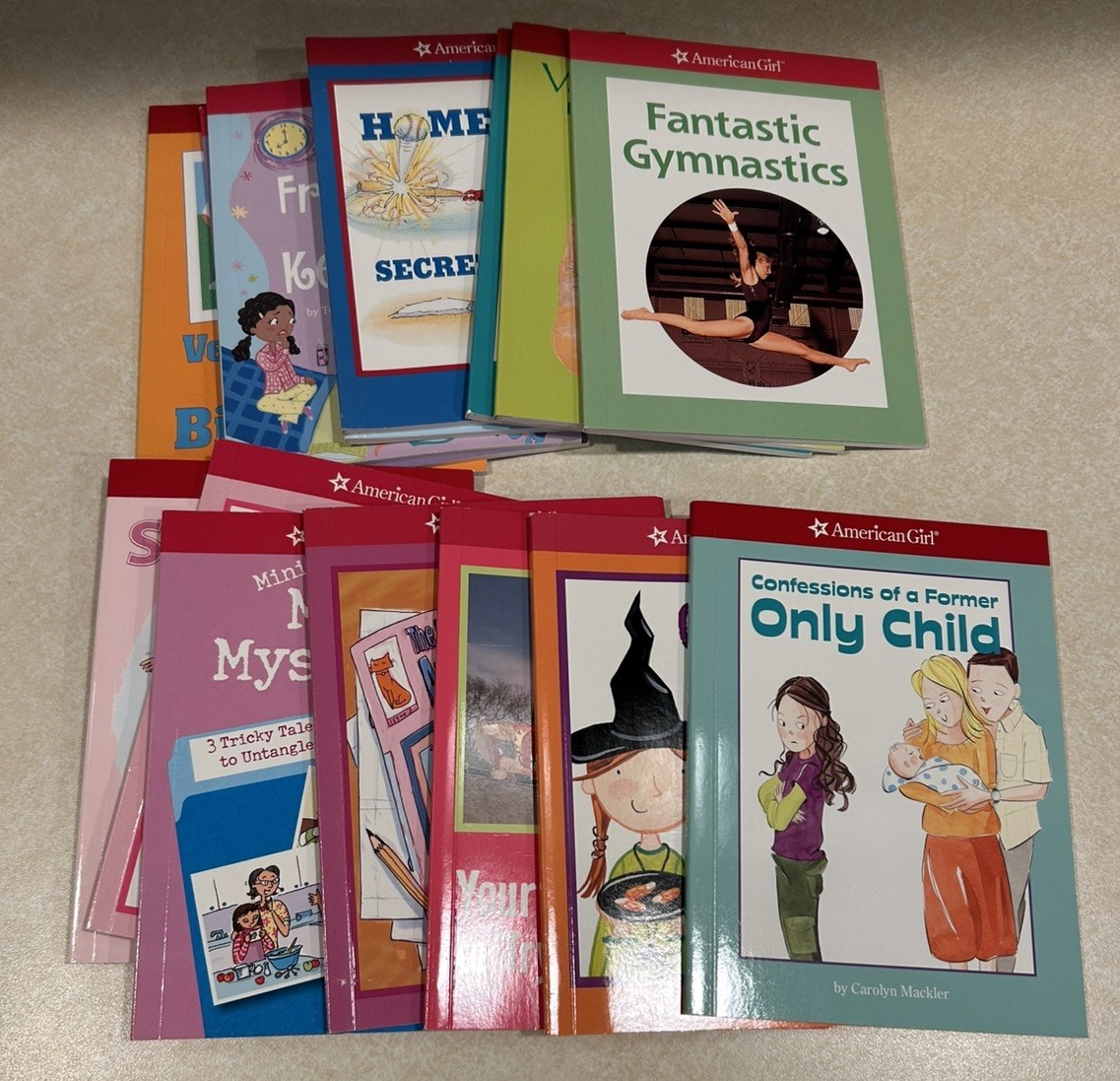 American Girl Lot of 15 PB mini/small activity/story books 4 1/2 x 6” V Good
