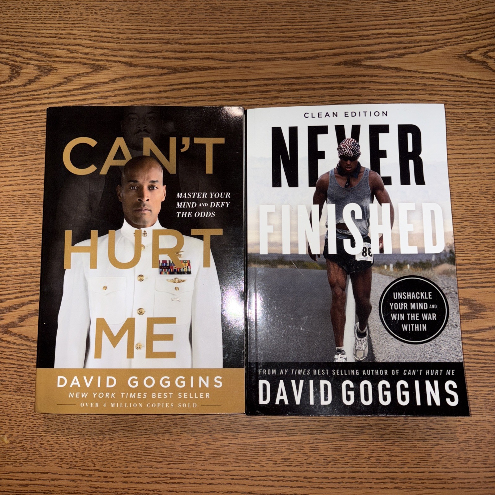 Can’t Hurt Me + Never Finished by David Goggins – 2 Book Set I1-10