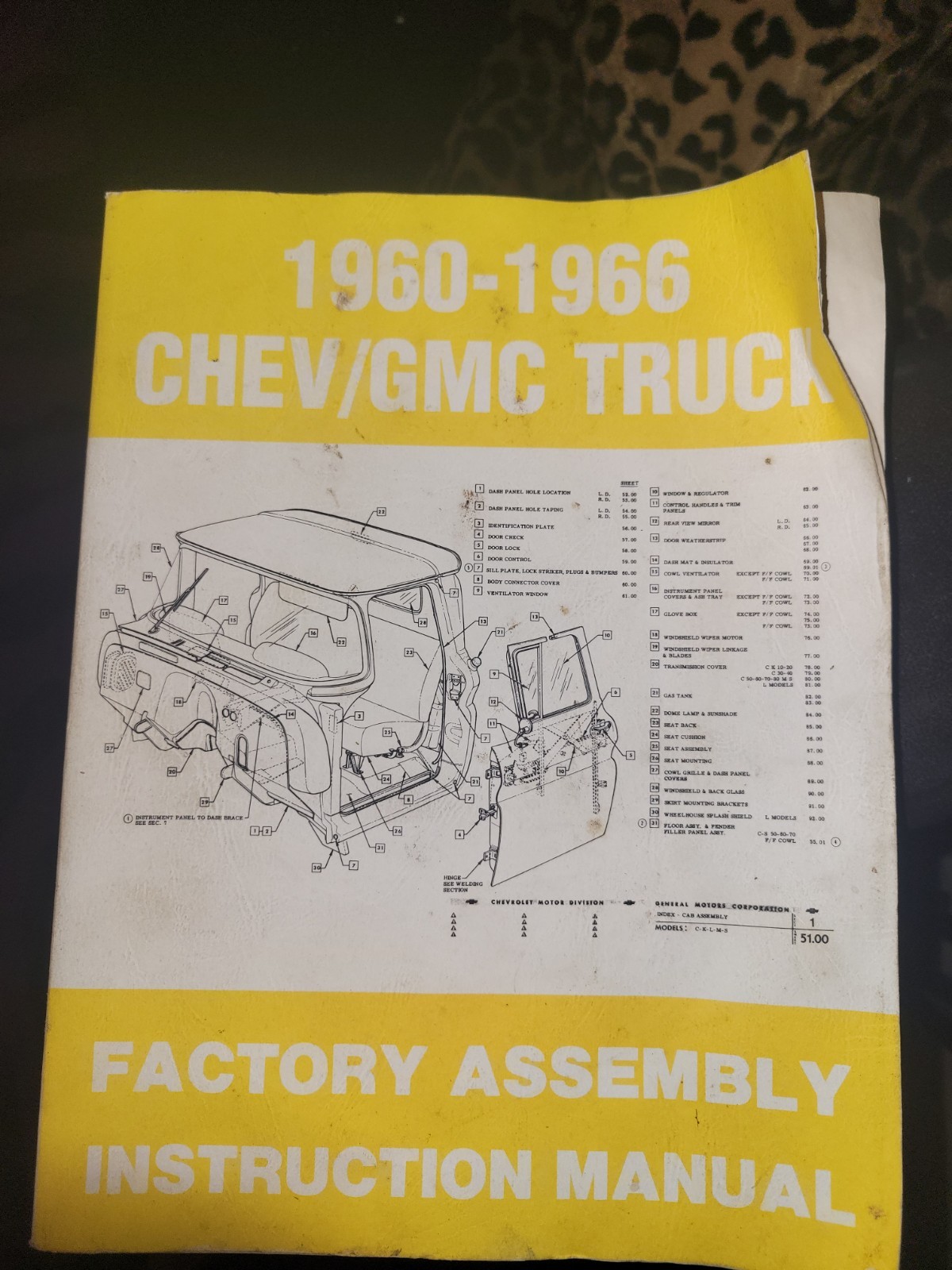 1960-1966 Chevy/GMC Truck Factory Assembly Instruction Manual – CHEVROLET