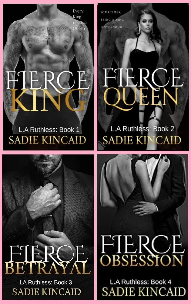 Fierce King + queen + Betrayal + Obsession by Sadie Kincaid 4books set Paperback