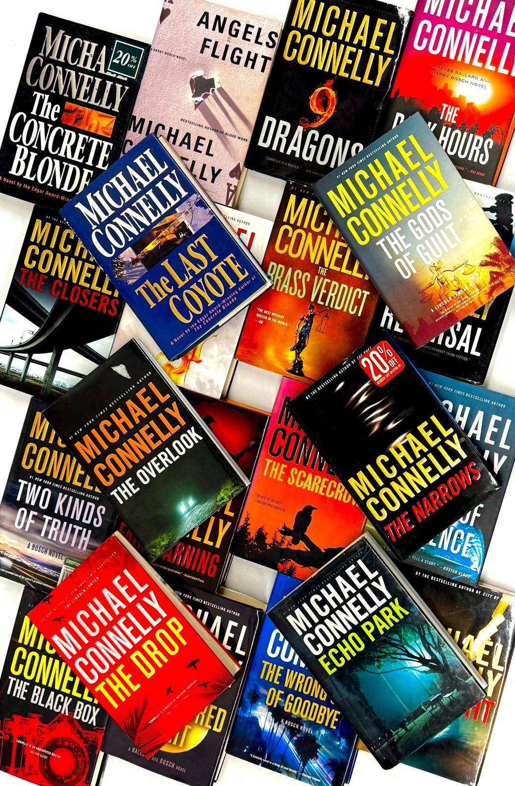 Lot of 10 Michael Connelly Crime Thriller Mystery Hardcovers Mixed Titles VG
