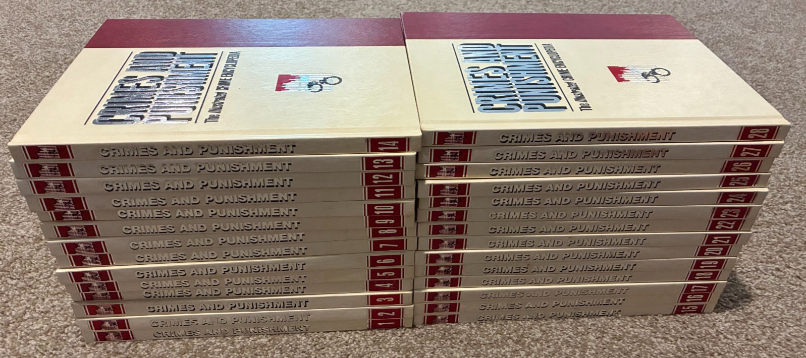 CRIMES AND PUNISHMENT – Complete 28-Volume Illustrated Encyclopedia Set – RARE!
