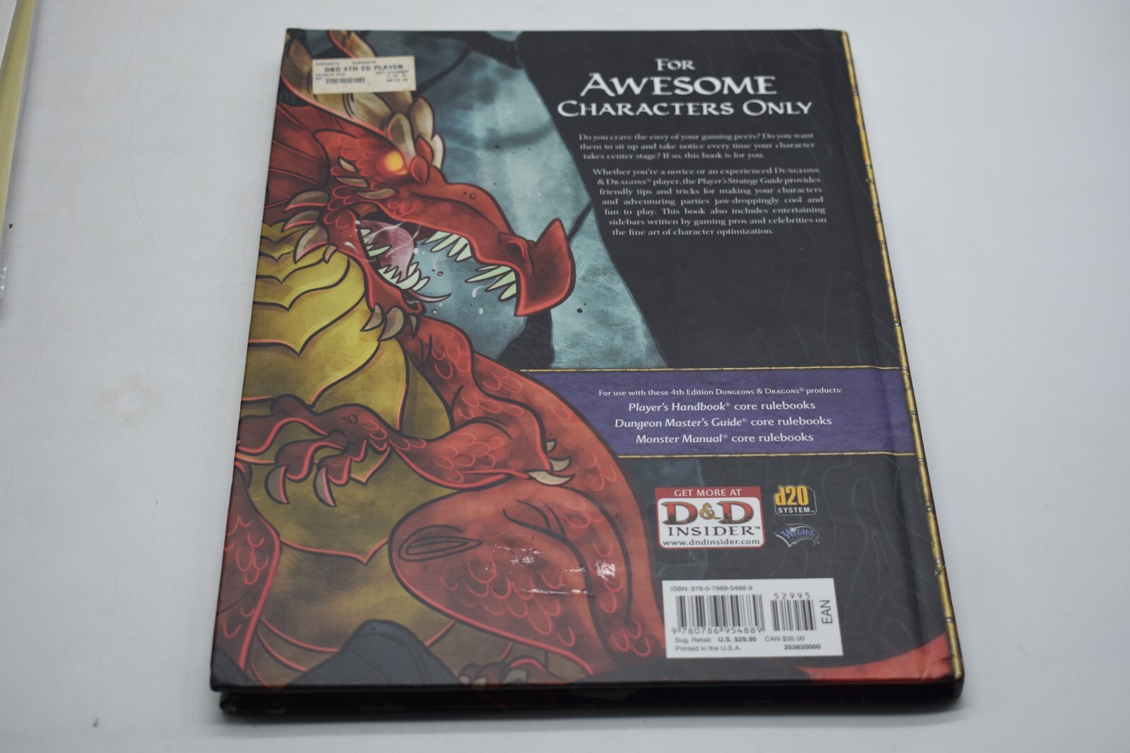 Dungeons & Dragons Player’s Strategy Guide: A 4th Edition 1ST PRINTNG VHTF RARE