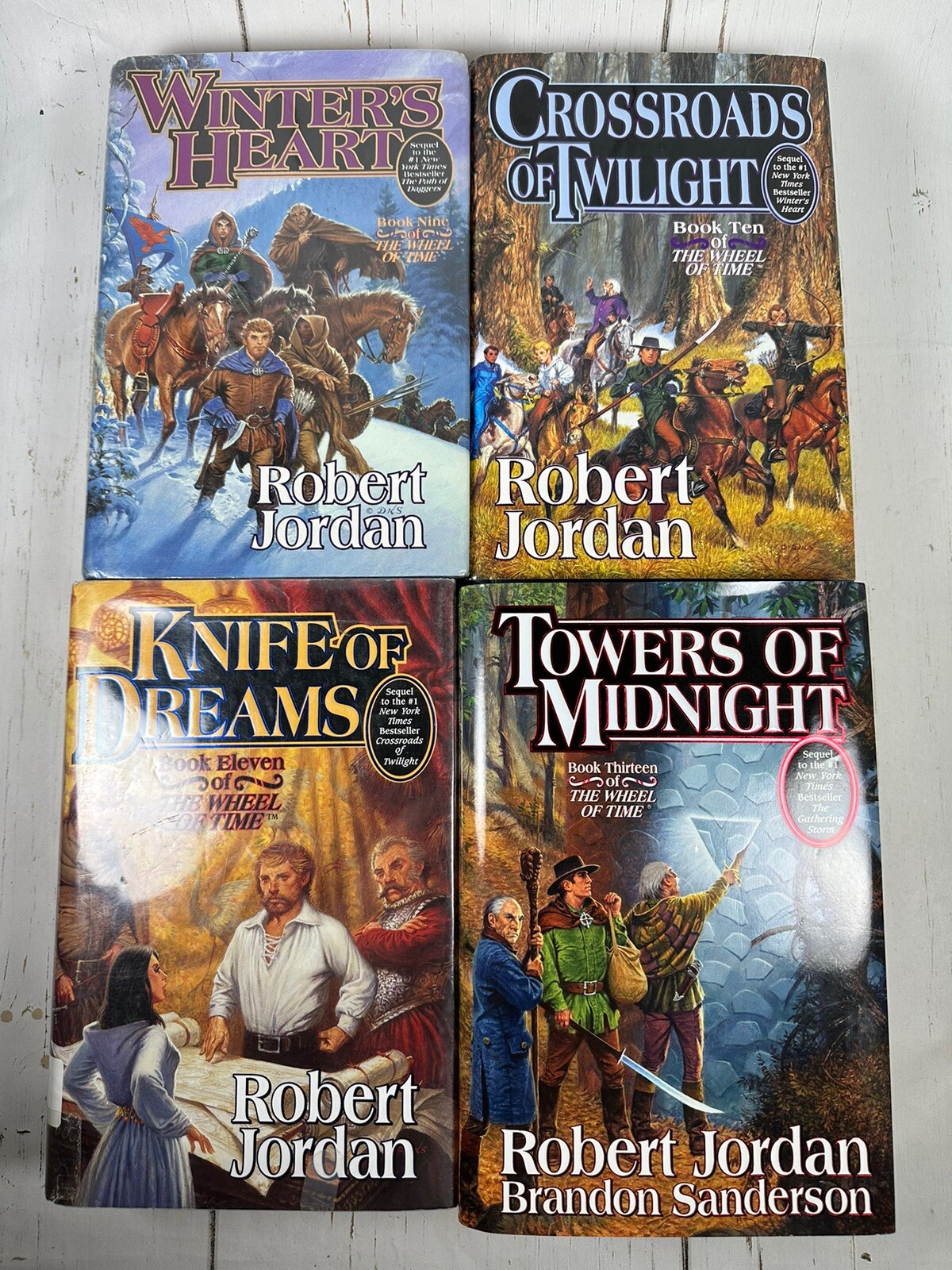 Robert Jordan The Wheel Of Time 4 Book Lot First Edition Fantasy Fiction Novel