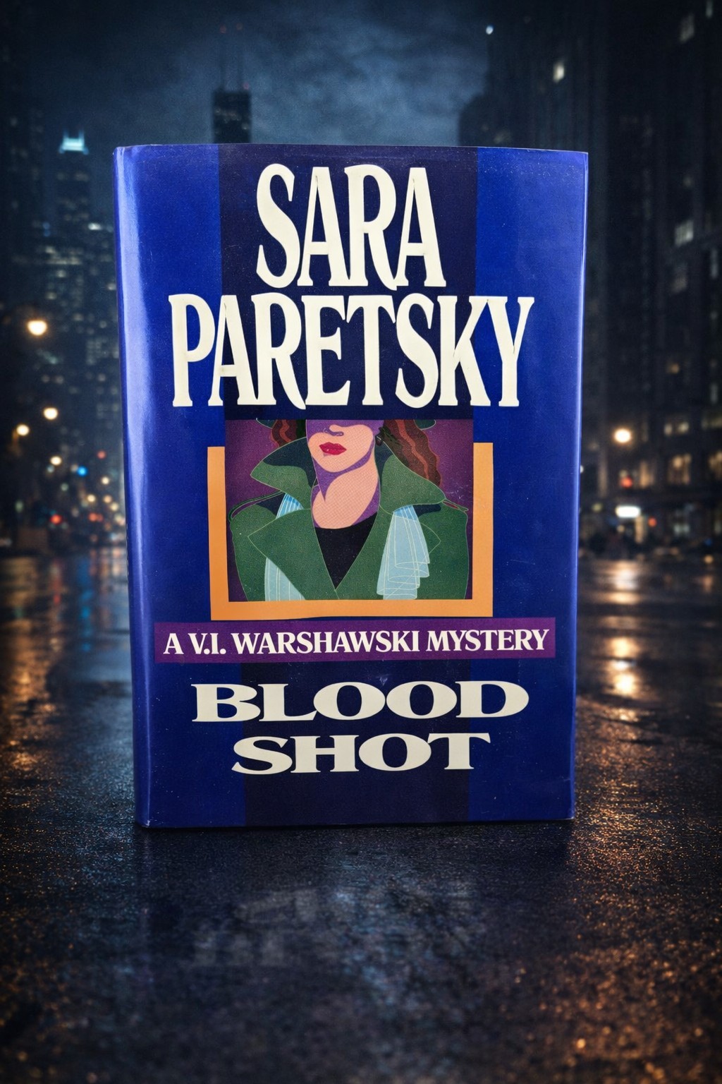 Blood Shot Sara Paretsky SIGNED 1st Ed 1st Print 1988 HC Warshawski