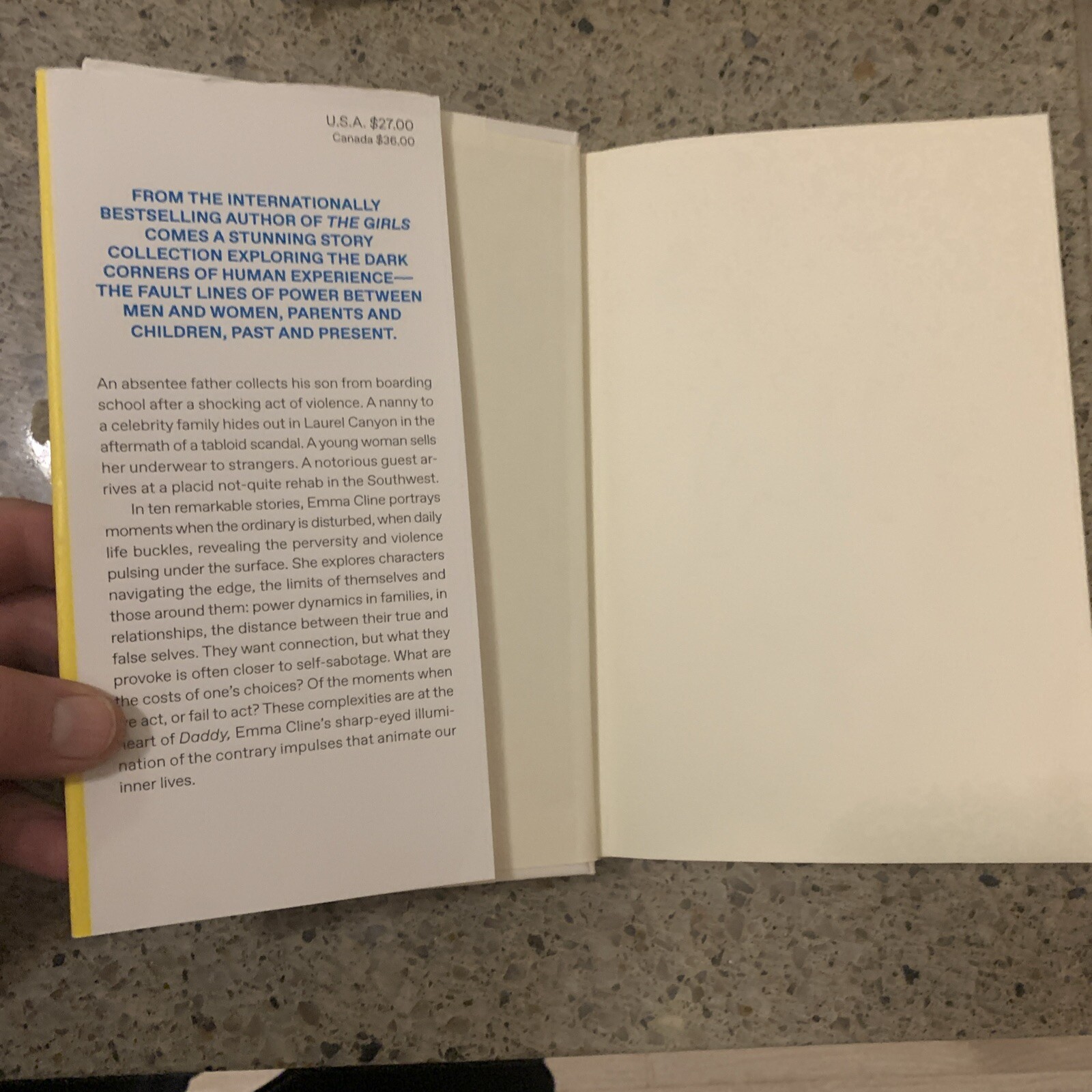 SIGNED, 1st Edition, 1st Printing DADDY stories by Emma Cline (2020, Hardcover)