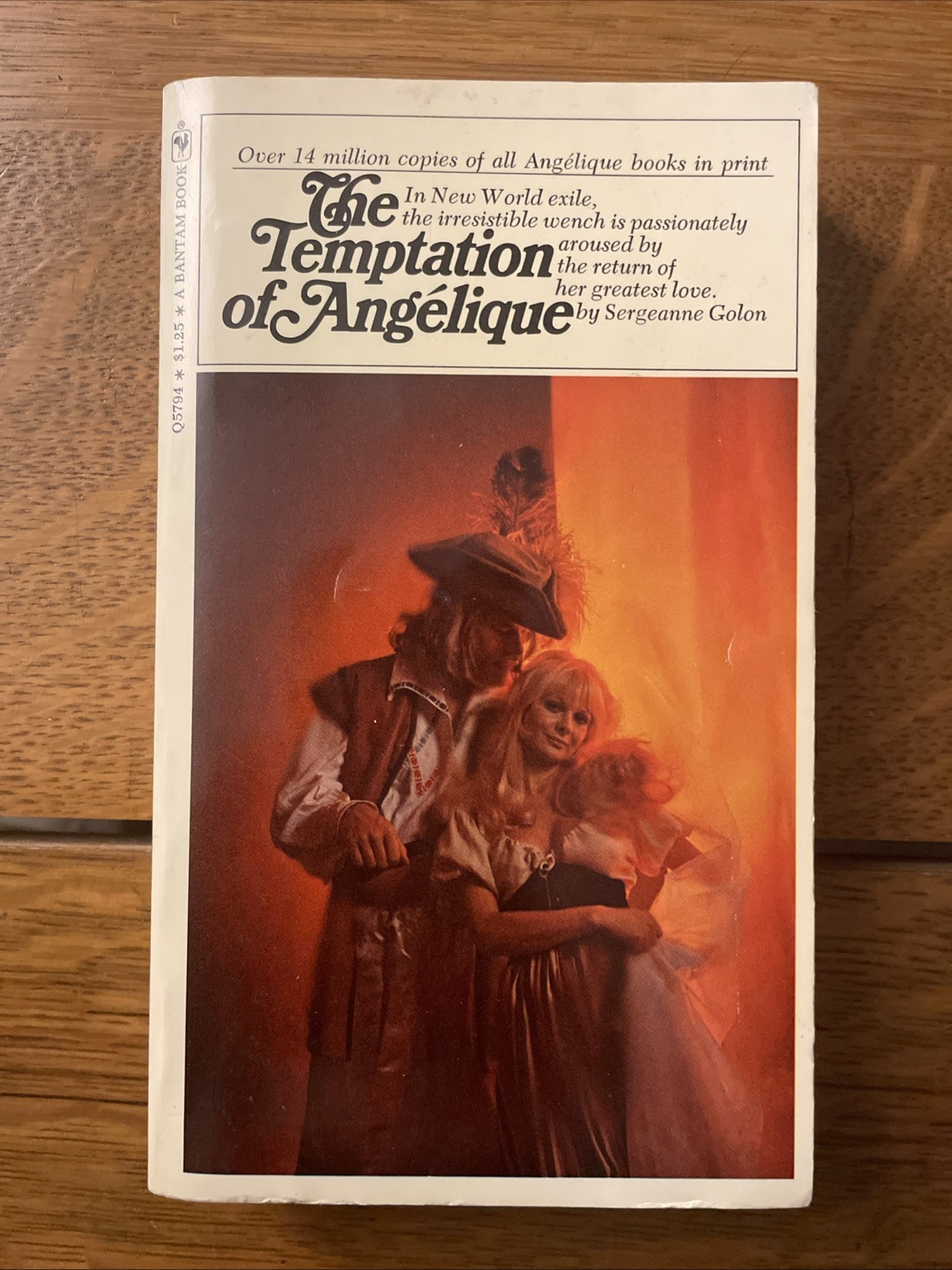 Sergeanne Golon: The Temptation Of Angelique Pbk Bantam 1971 3rd Print VG