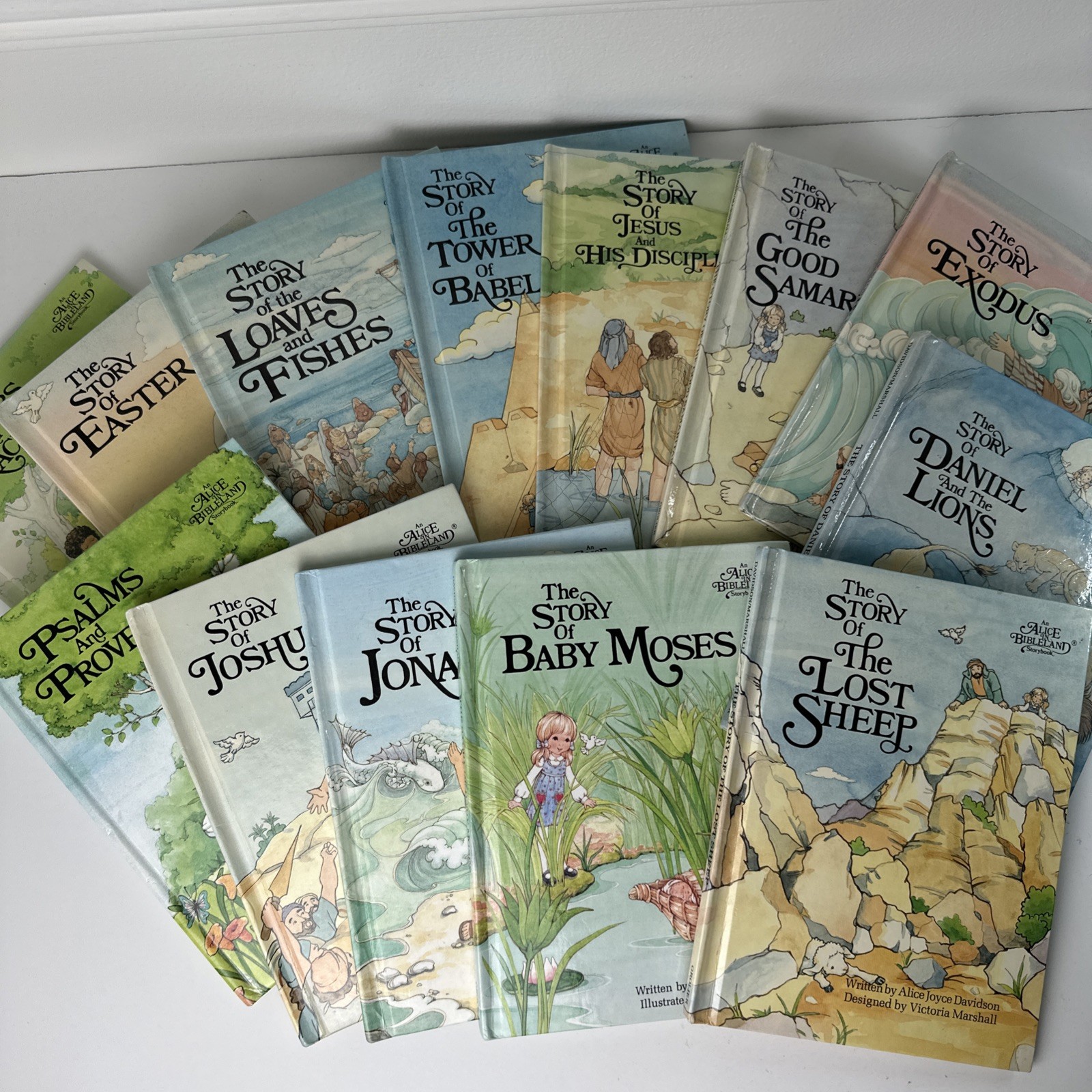 Vintage Alice in Bibleland Storybooks-Lot of 13 -Hardcover Alice Joyce Davidson