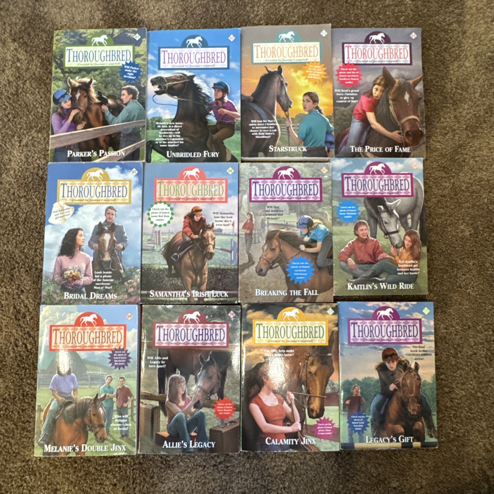 The Joanna Campbell Thoroughbred FULL Series Books 1-72 + 4 Extras