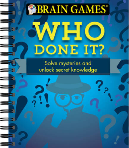 Brain Games Who Done It – Spiral-bound – VERY GOOD