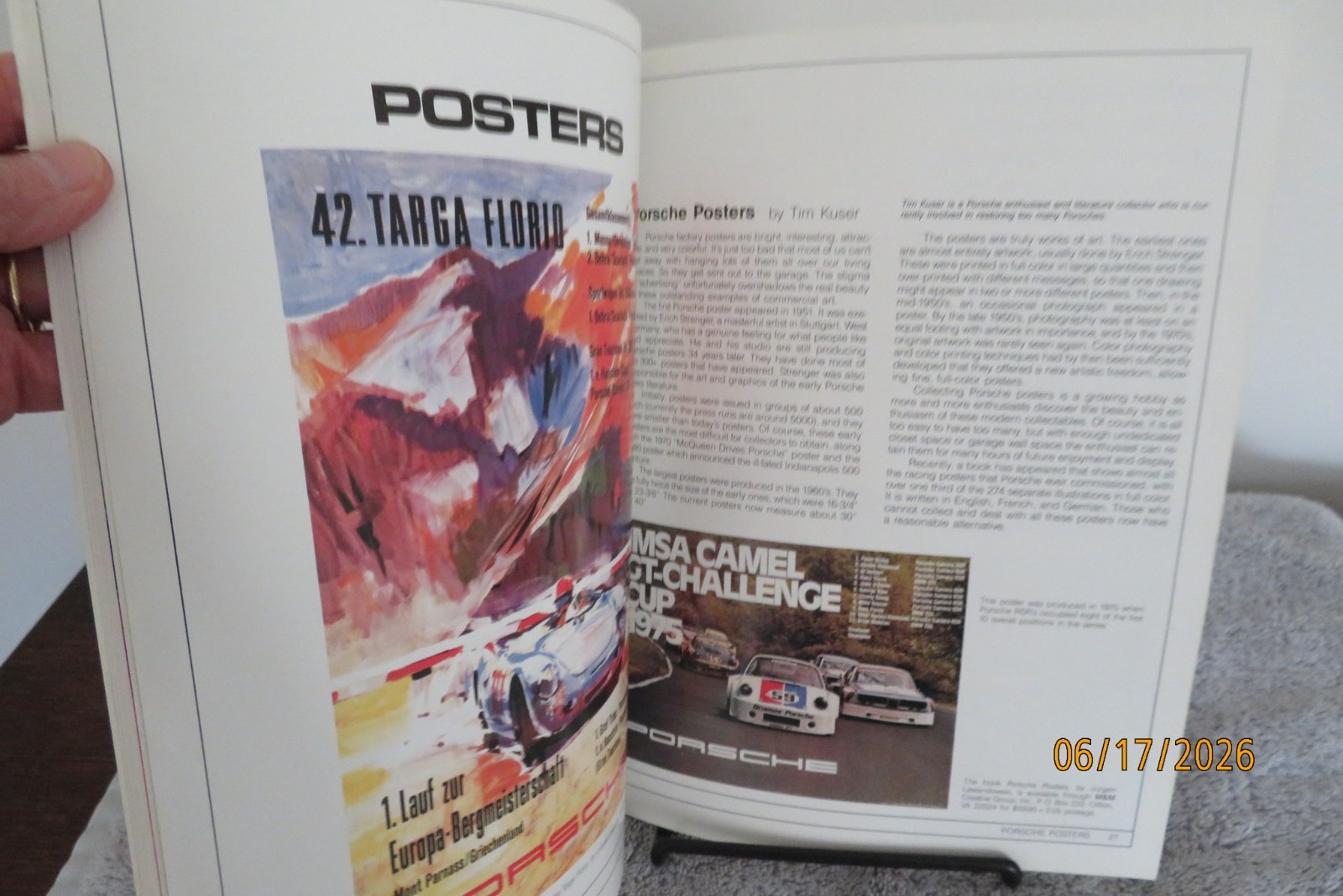 Porsche Year 1985 – 86 Signed By Susann Miller 944 GTR/962/Daytona Lemans PB
