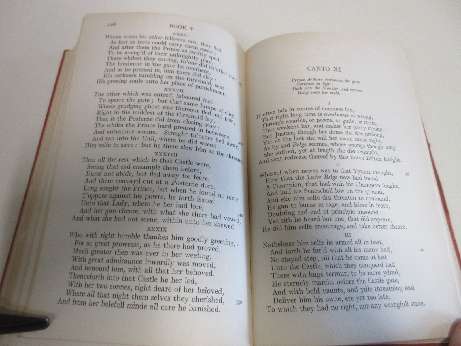 The Faerie Queene – Book 5 – by Spenser – Poetry – 154 Pages – Antique – 1915