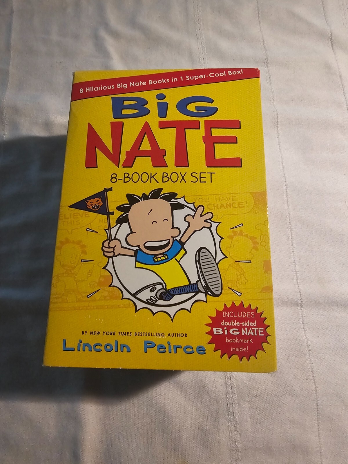 Big Nate Lincoln Peirce Series 8 Books Box Gift Set Includes Mr Popularit – GOOD