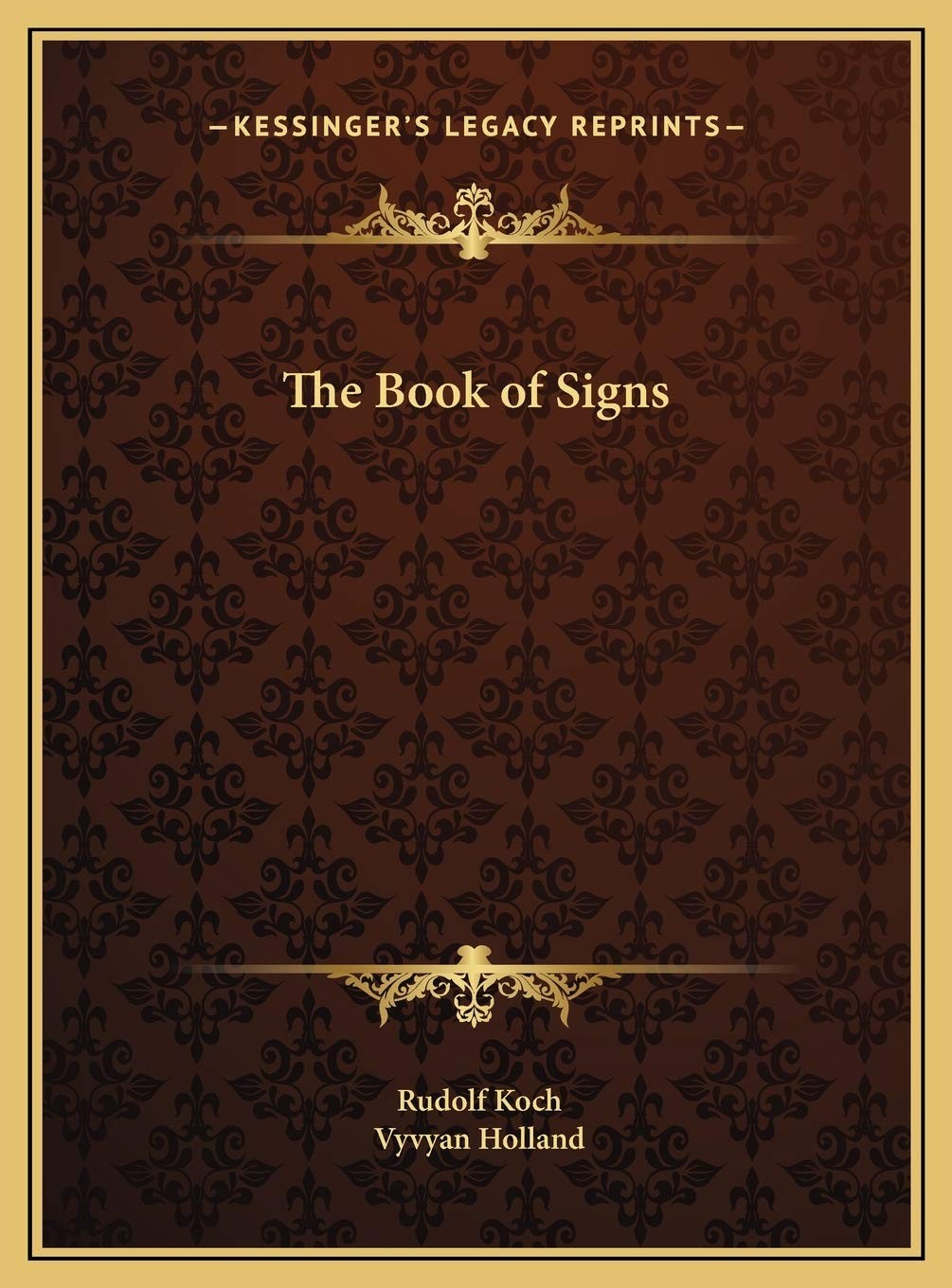 The Book of Signs Hardcover by Rudolf Koch