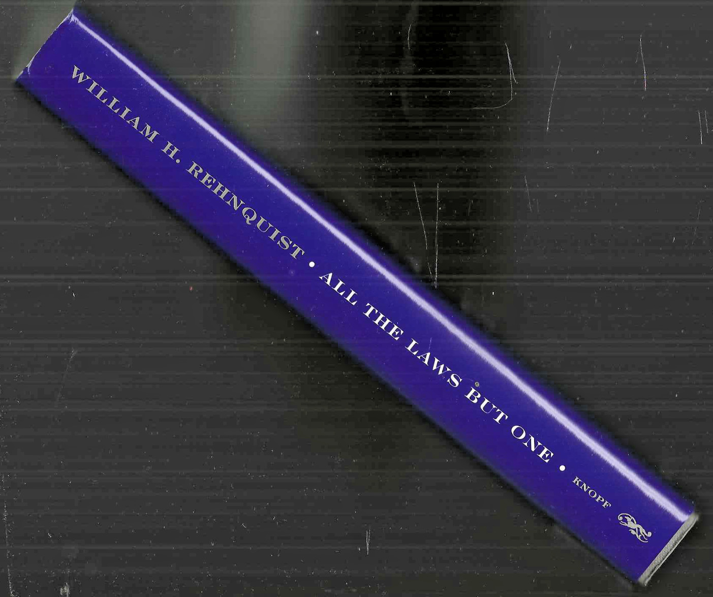 William Rehnquist Signed book All The Laws But One 1st Ed 1998 Hc/Dj Scotus MINT