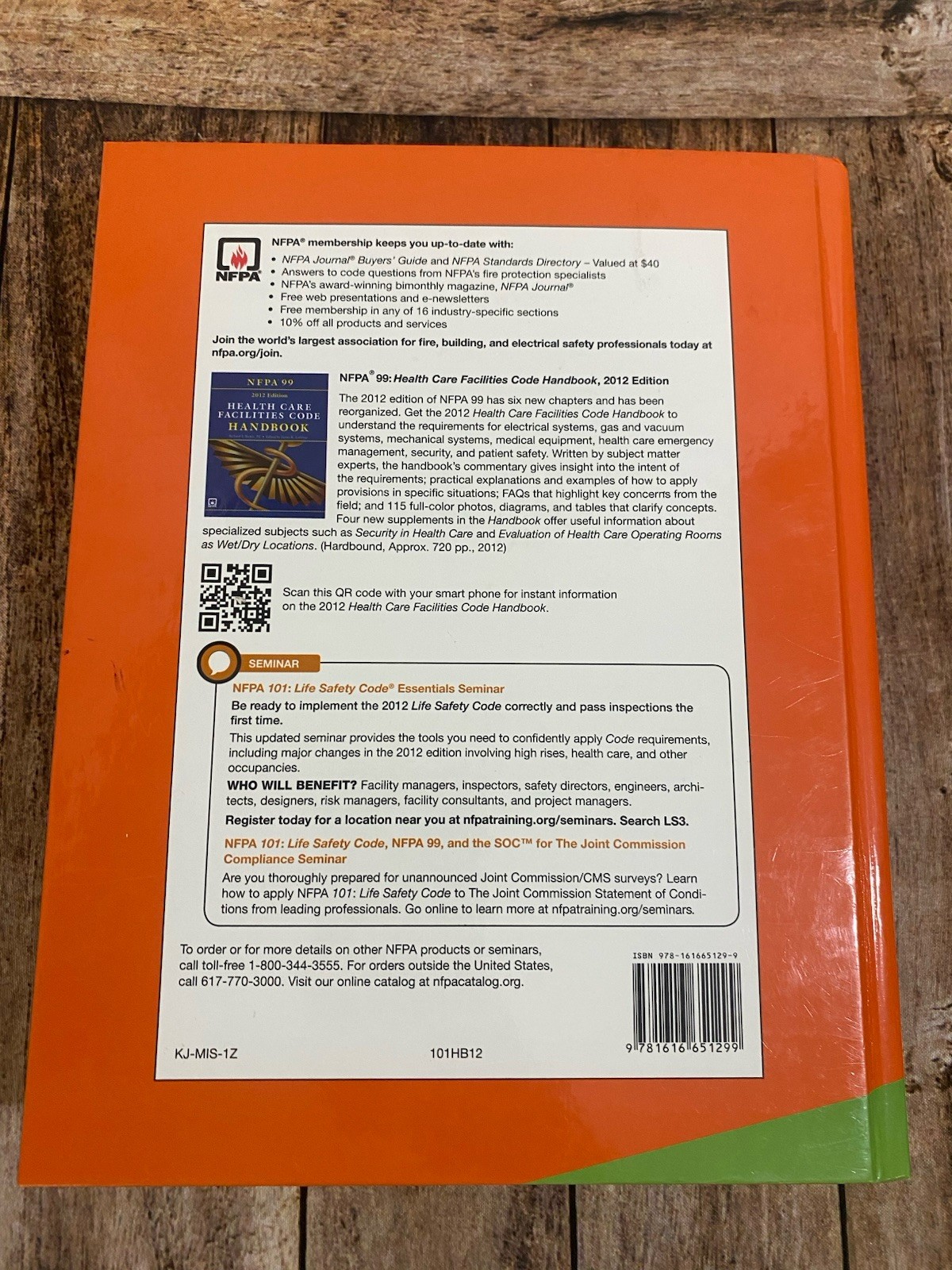 NFPA 101 Life Safety Code Handbook 2012 by National Fire Protection Assn. HC