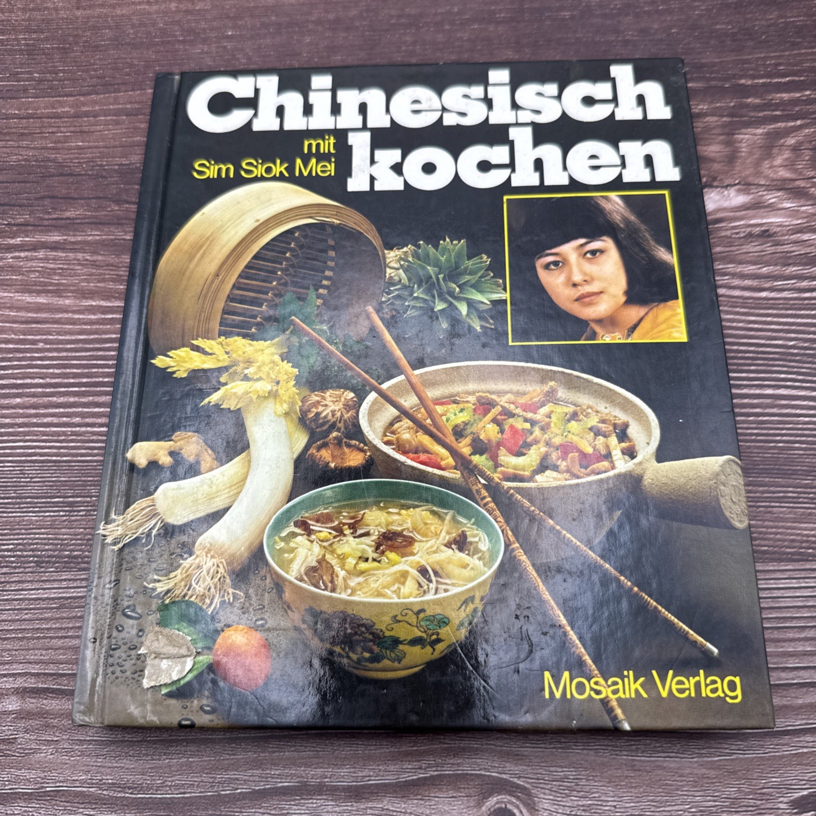 2 German Language Cookbooks Asian Chinese Cooking Kochen Vintage HC Books