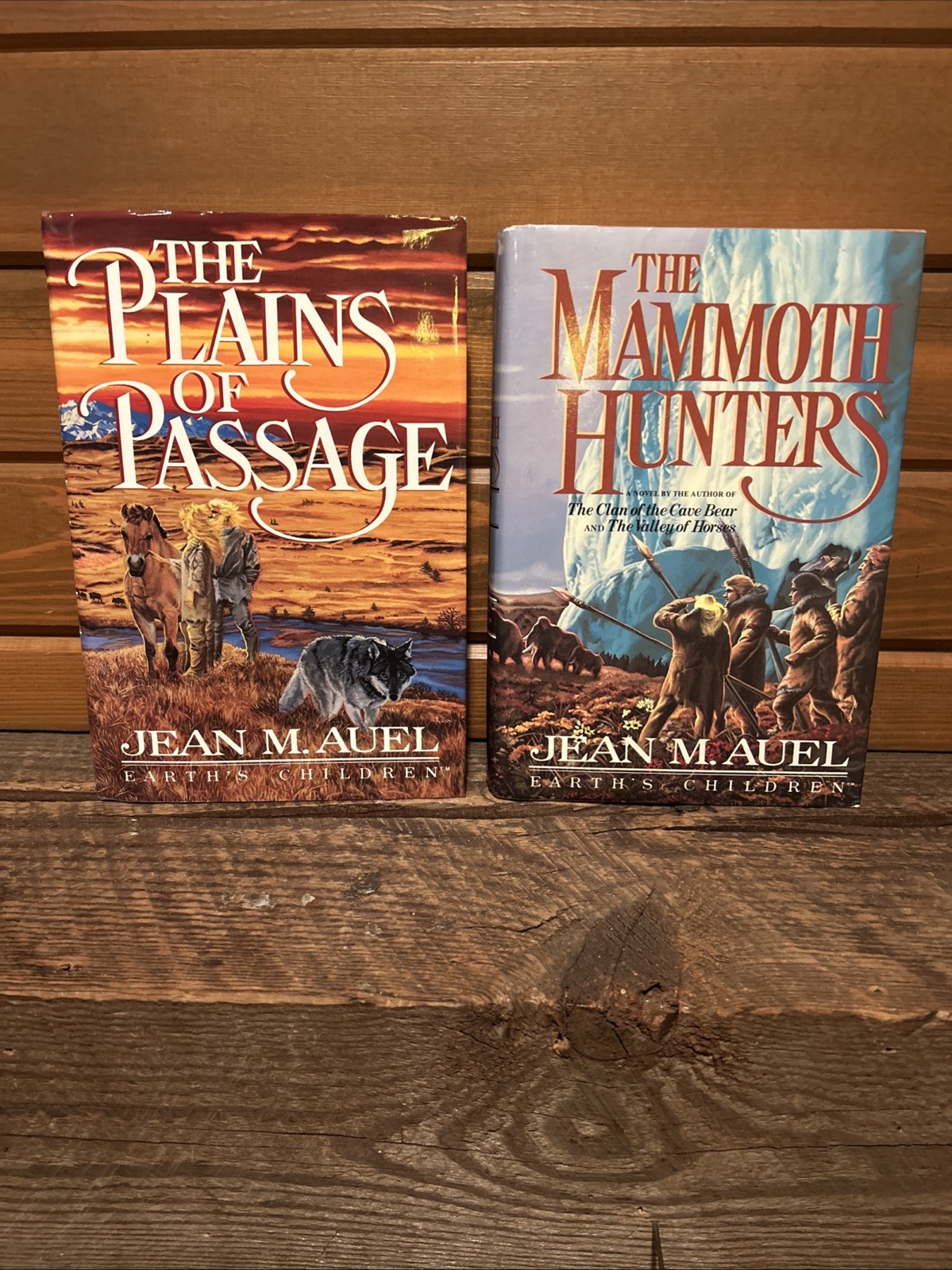 Lot of 2 Jean M. Auel EARTH’S CHILDREN Series Harcover First Ed. Books