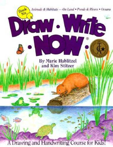 Draw Write Now, Book 6: Animals Habitats — On Land, Pond & Rivers, – VERY GOOD