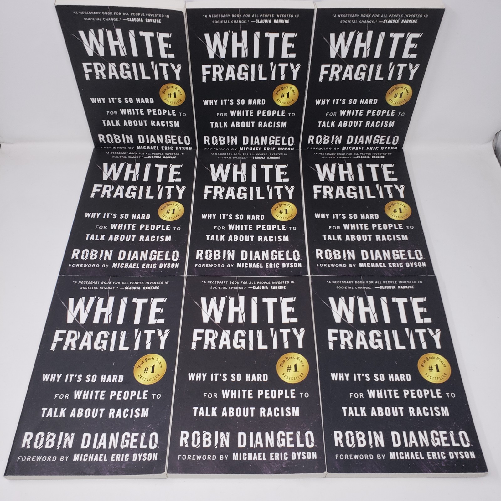 White Fragility Lot of 9 Copies by Robin Diangelo (2018, Paperback)