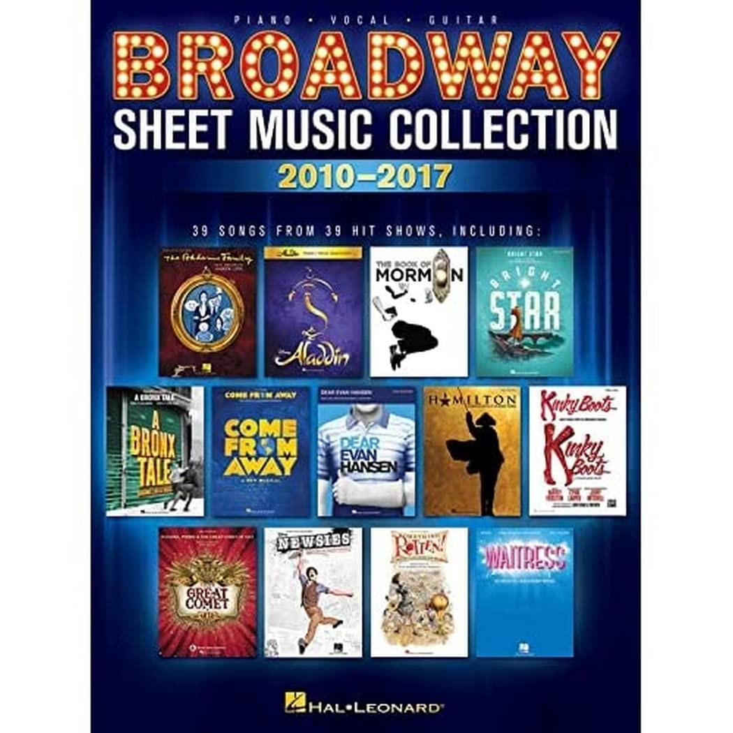 Broadway Sheet Music Collection 2010-2017 | Piano/Vocal/Guitar Songbook | 39…