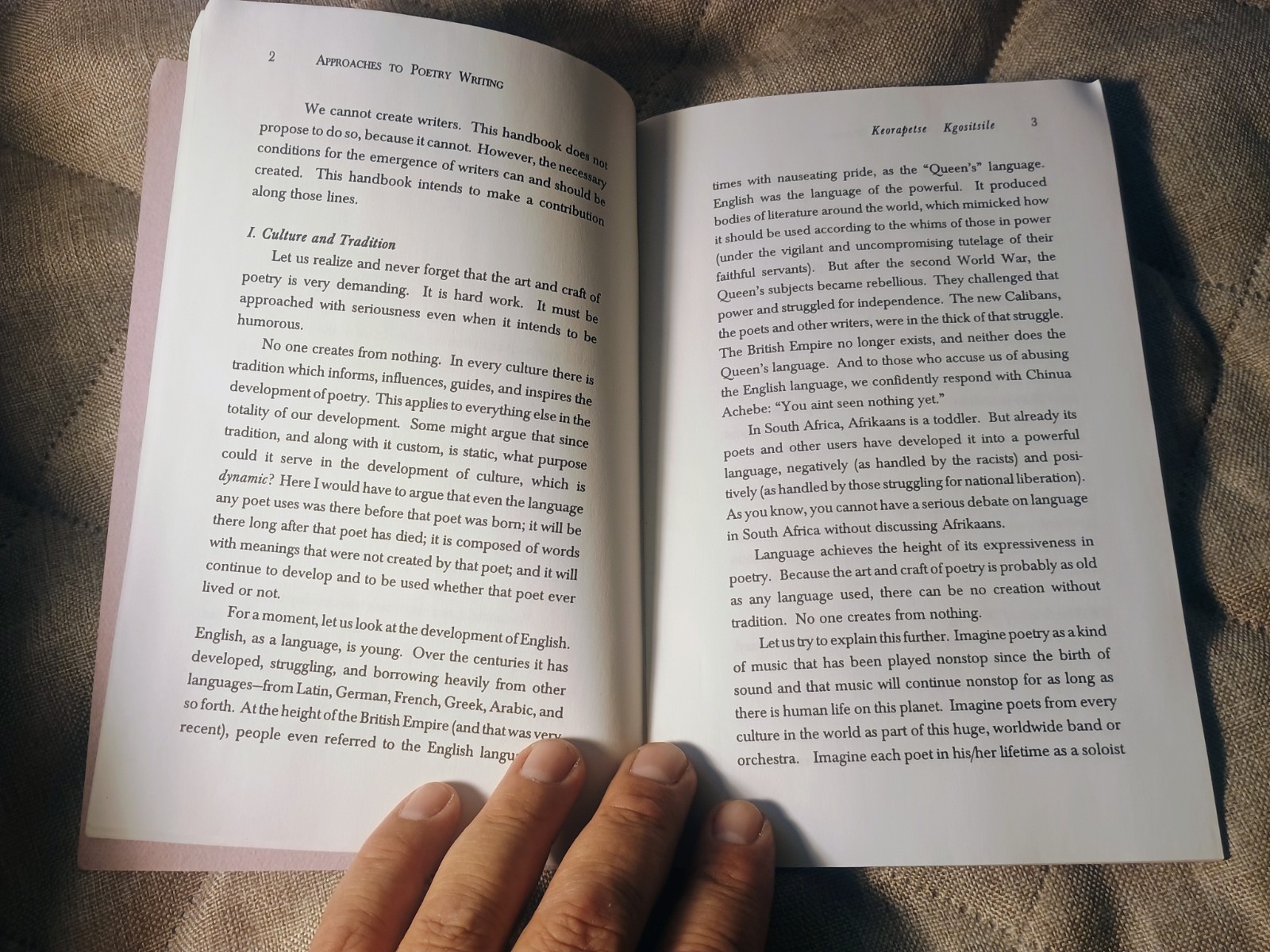SIGNED! Keorapetse Kgositsile Approaches To Poetry Writing Booklet 26 Pages
