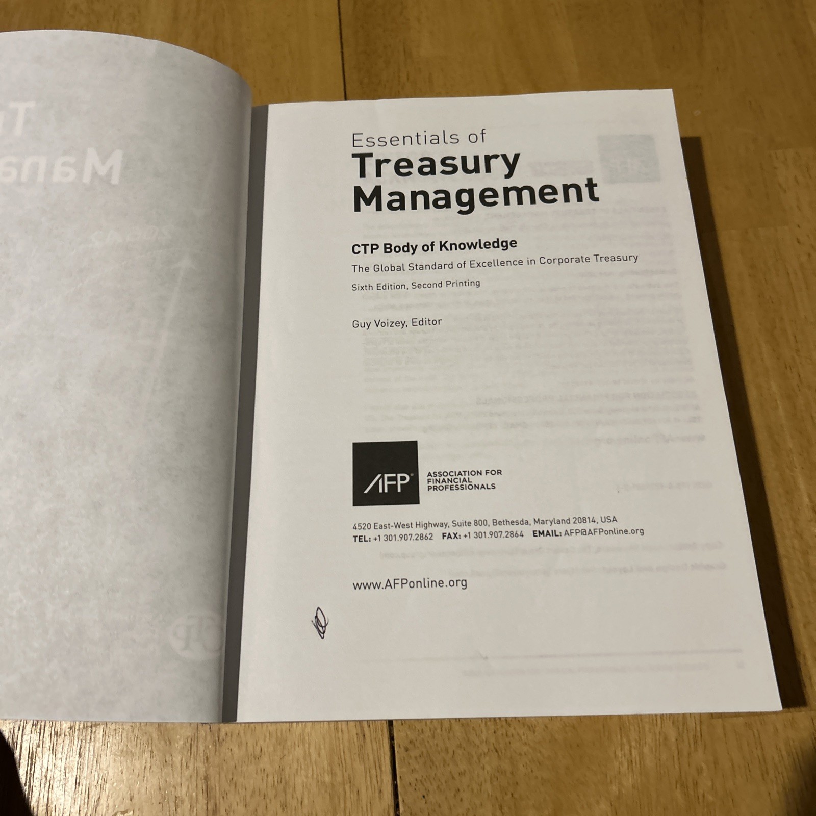 Essentials of Treasury Management, CTP Body of Knowledge, 6th Ed, 2nd Print 2020