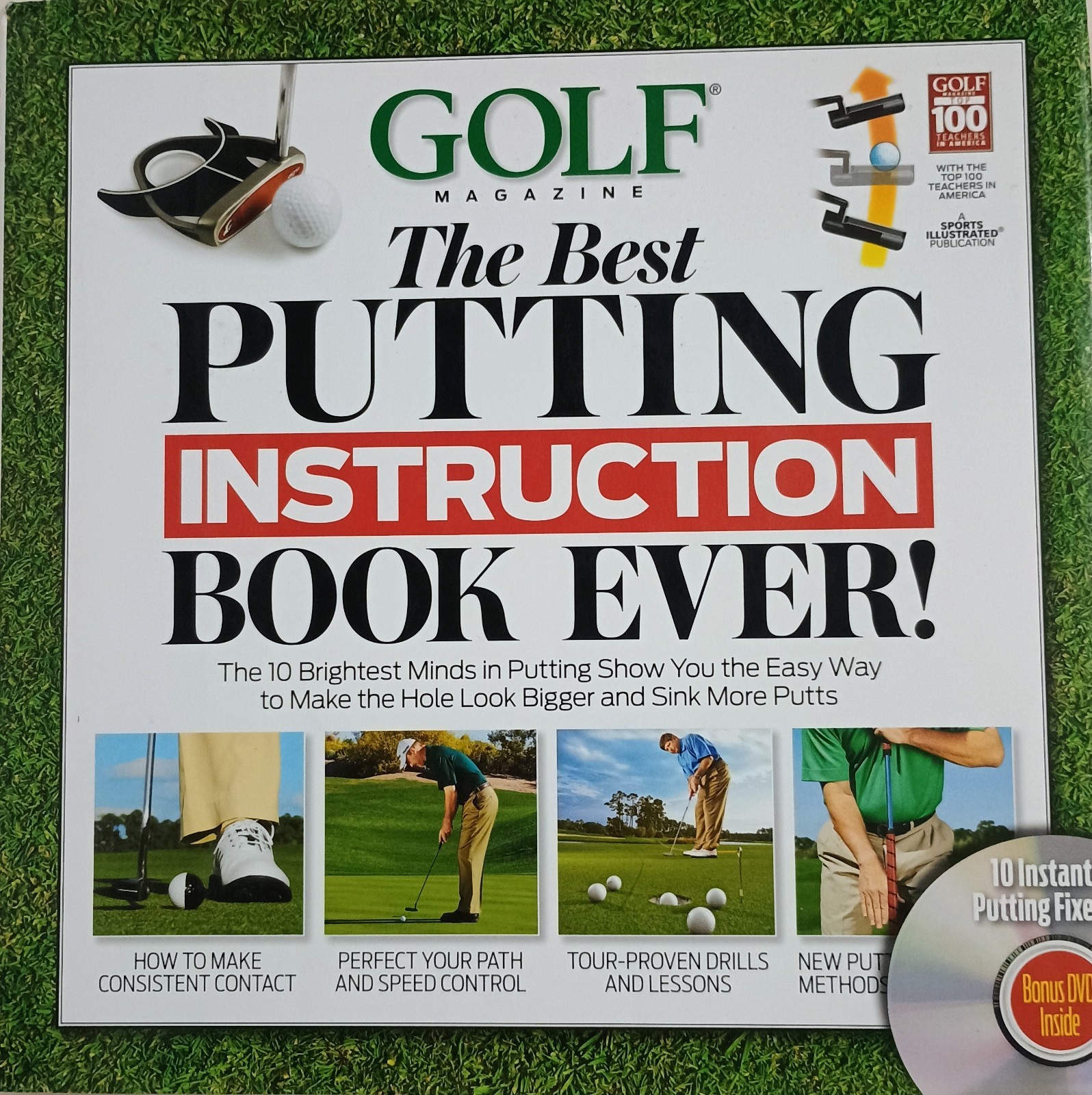 Golf Magazine The Best Putting Game Instruction Book Ever + DVD / Like New !