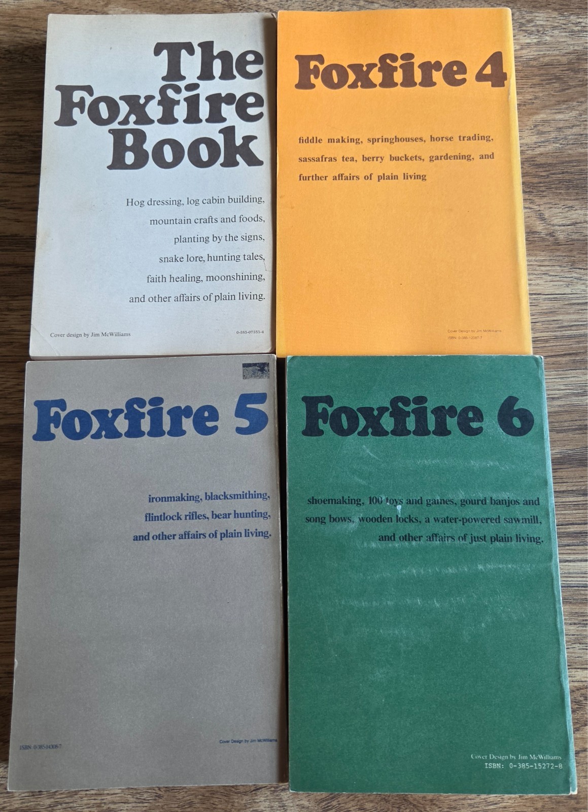 The Foxfire Book and Foxfire 4, 5, & 6 Homesteading/Primitive Skills/ Survival