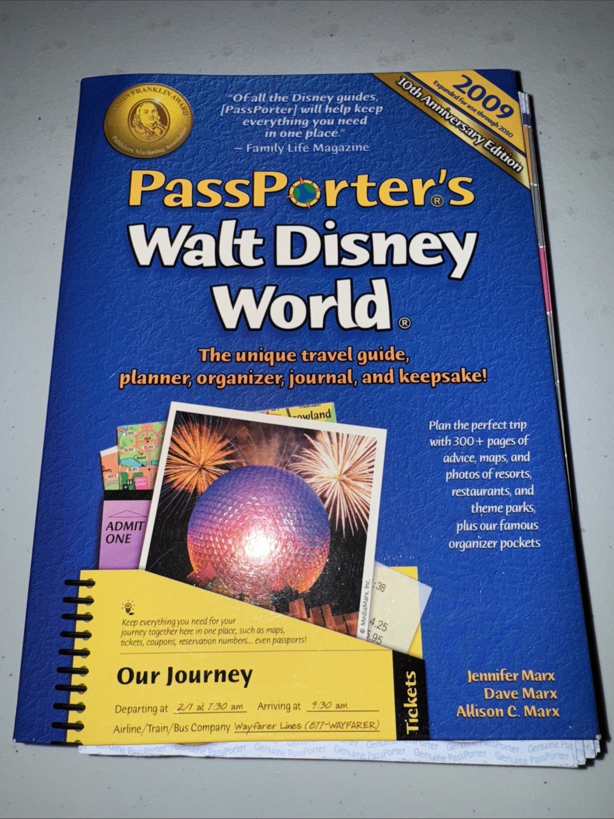 PassPorter’s Walt Disney World 2009: The Unique Travel Guide, Planner, Organize