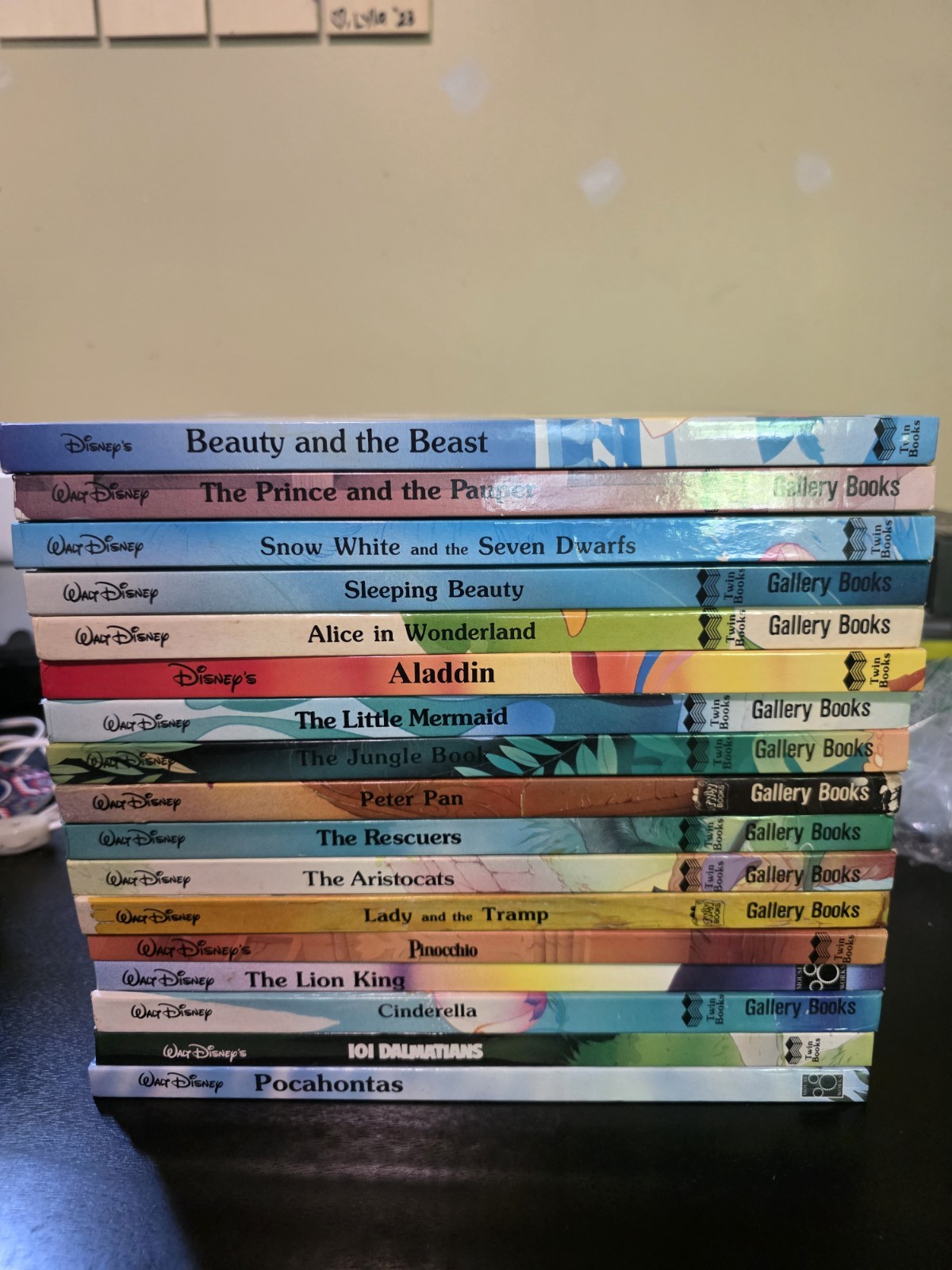 Lot of 17 Walt Disney Oversized Hardcover Books Gallery Twin Mouse Works
