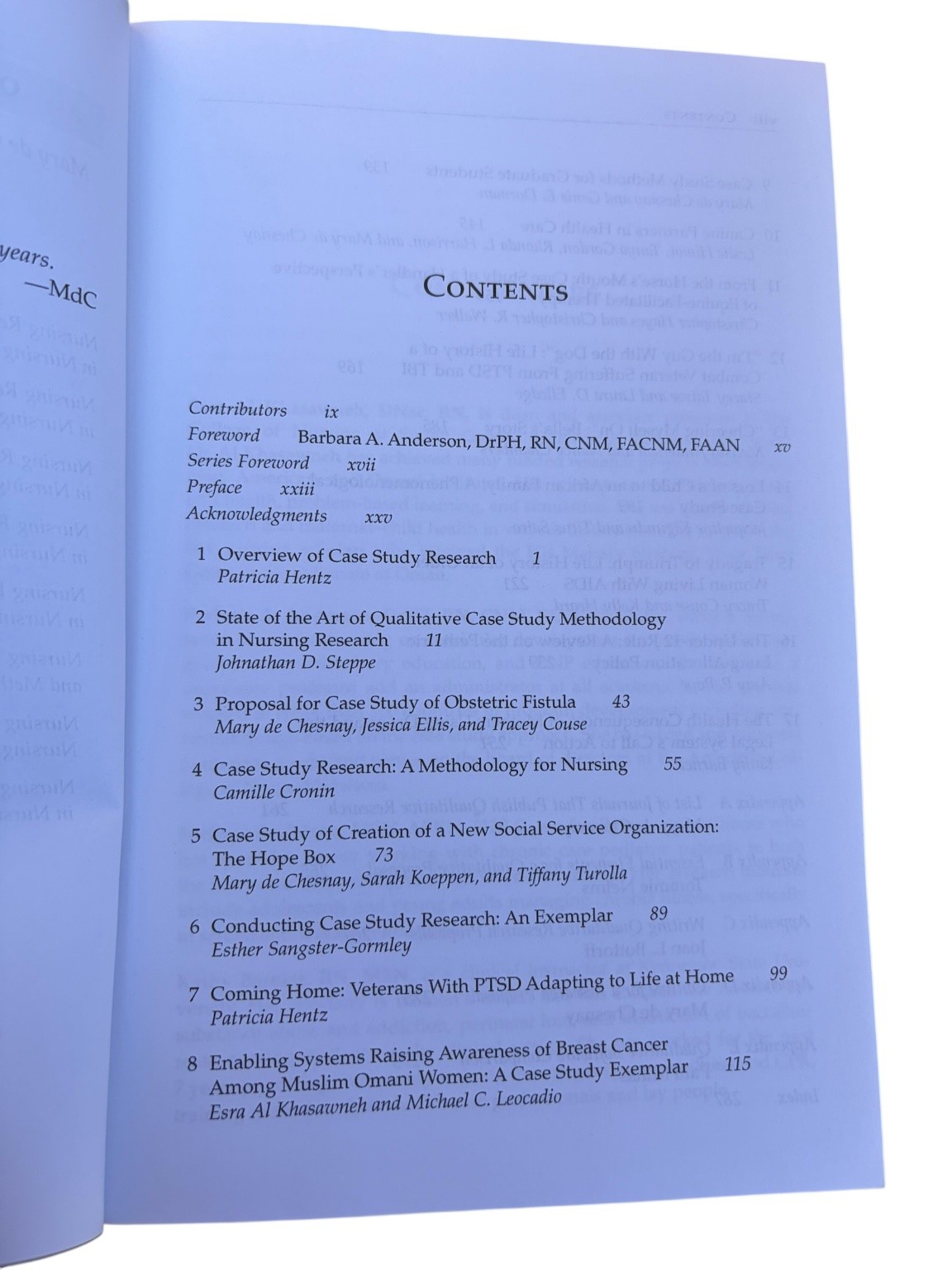 Nursing Research Using Case Studies Mary de Chesnay 2017 Qualitative Methods