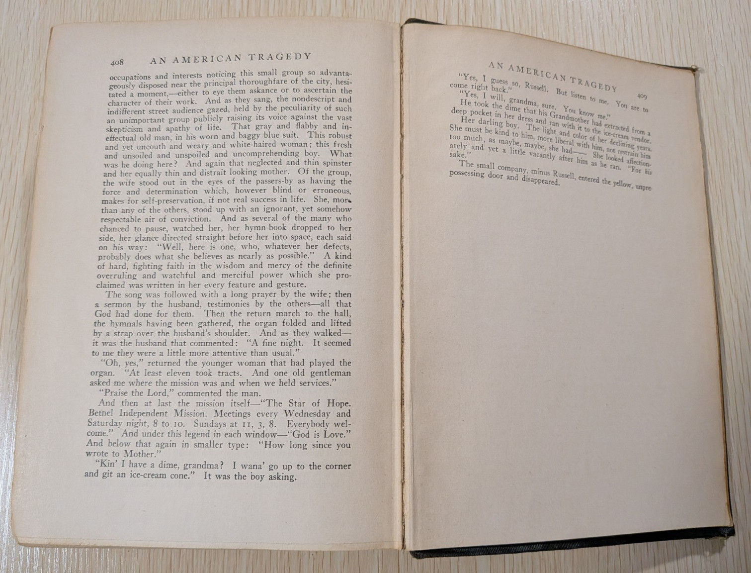 Theodore Dreiser: An American Tragedy Vintage Hardcover 1925/26 Two Volumes in 1
