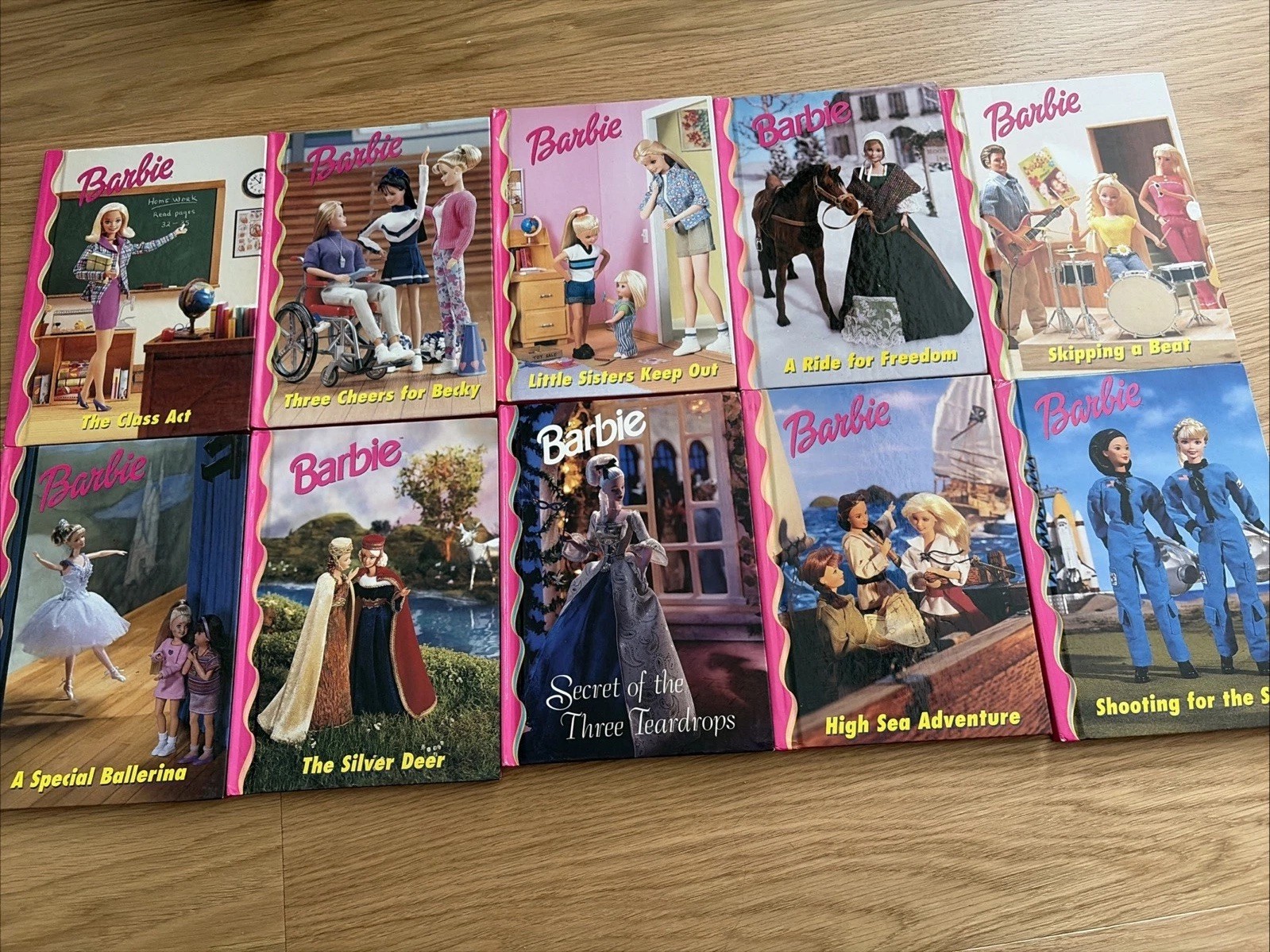Barbie & Friends Barbie Core Grolier Books Club 1990’s Hardcover Book Lot Of 10
