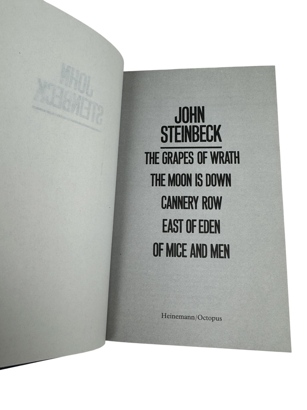 John Steinbeck Collected Works Omnibus Blue Gilt Hardcover