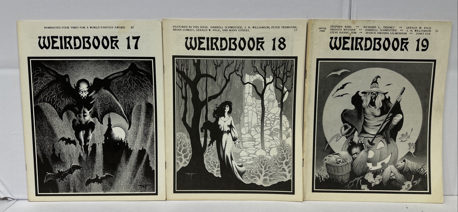 Vintage Weirdbook Horror Scary Fantasy 17,18 & 19