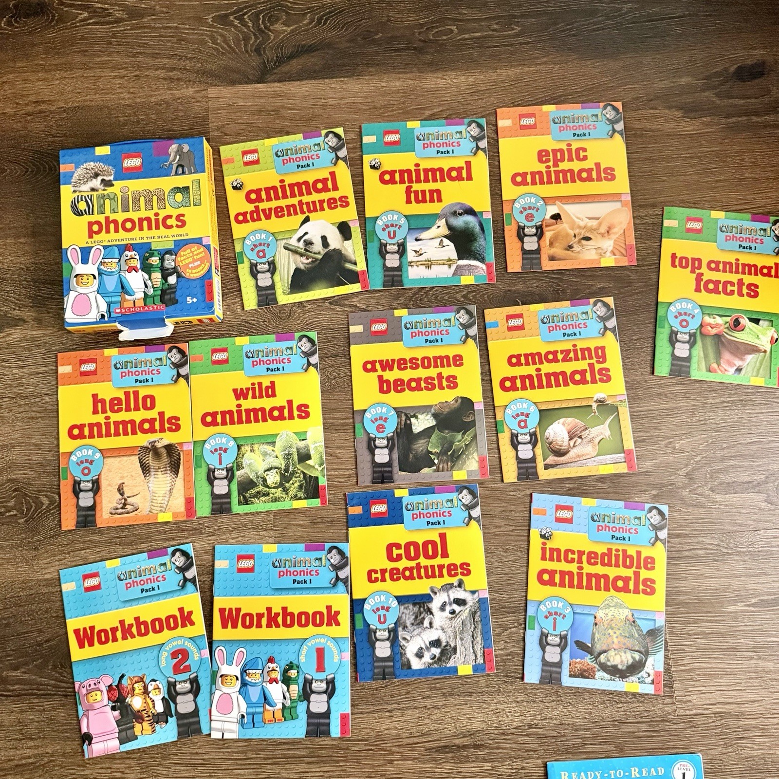Large Lot Pre Reader & Phonics Book Lot Biscuit I Can Read LEGO Animal Phonics