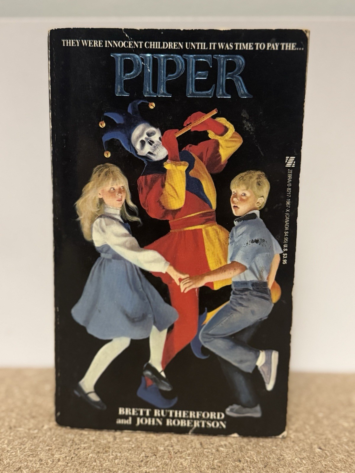 PIPER Brett Rutherford – ZEBRA 80S HORROR PAPERBACK 1ST Edition Vtg