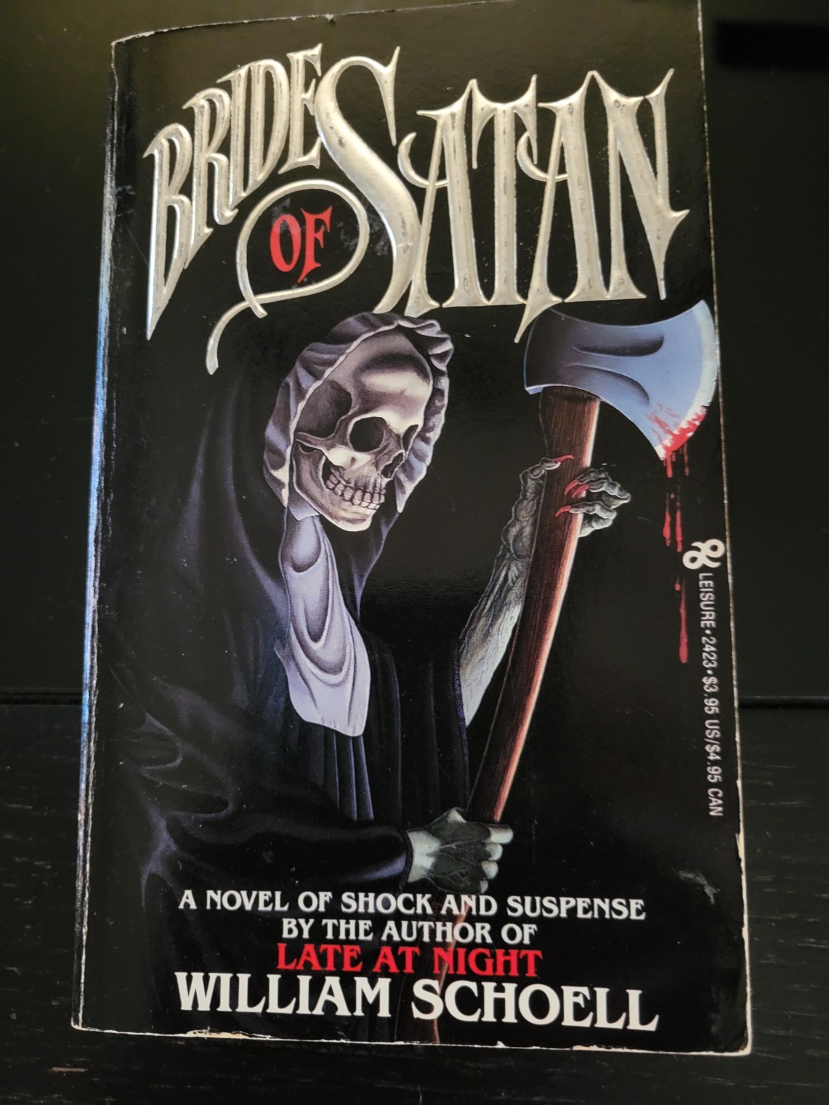 Bride of Satan William Schoell Vintage 1986 Horror Paperbacks From Hell Leisure
