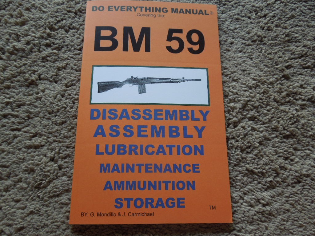 Beretta BM 59 .308 or 7.62mm Nato Rifle Collector Book  31 Pages